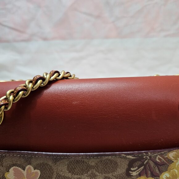 COACH Parker In Signature Canvas With Prairie Floral Print Shoulder Bag - Picture 12 of 14